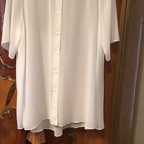 Gottex Sheer White Swimsuit Cover-Up - Picture 2 of 6